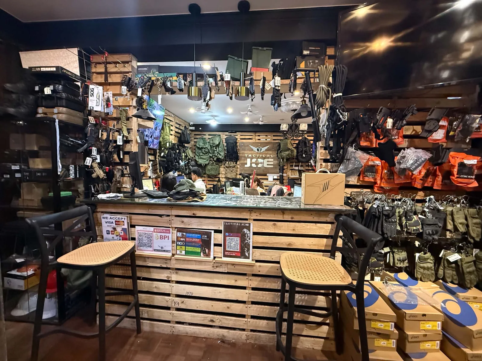 Tactical Joe front counter and customer service area